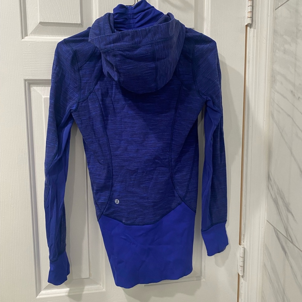 Lululemon Blue Zip-Up Hoodie - Picture 2 of 4